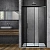 Душевая дверь Vincea Soft 140 VDS-3SO140CLB стекло прозрачное/профиль черный