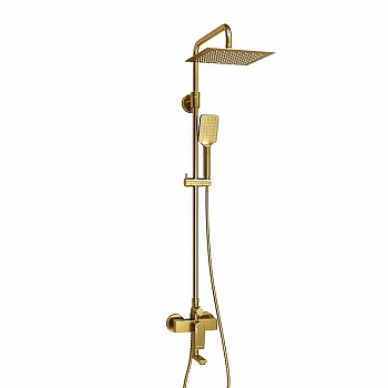 Душевая система WasserKraft Aisch 5500 SET2666 золото матовое