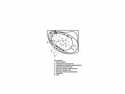 Ванна Aquatek Альтаир 158x119 белая