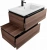 Тумба с раковиной Cezares Slider 100 SLIDER-1000-1C-SO-NA орех дымчатый