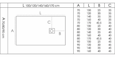 Поддон литьевой Good Door Essentia 80x140 Графит
