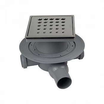 Душевой трап PESTAN Confluo Standard Drops 3 Mask 15x15 с рамкой