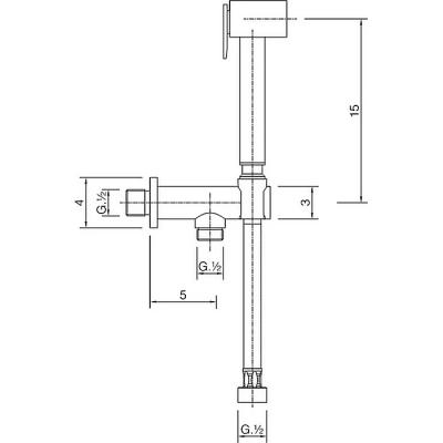 Гигиенический душ CISAL Shower CU00791021