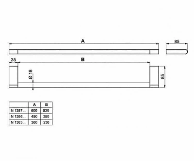 Полотенцедержатель Ideal Standard Connect N1387AA