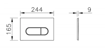 Кнопка для инсталляции Vitra Root Round 740-2280 хром
