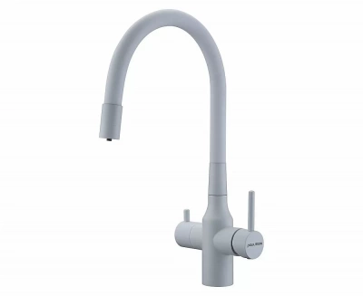 Смеситель для кухни Paulmark Salix Sa213419-431 белый матовый
