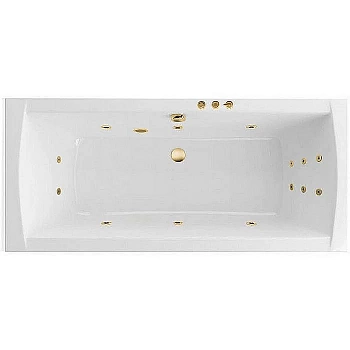 Ванна акриловая Excellent Aquaria Lux Slim SMART WAEX.AQU18S.SMART.GL 180x80 белая с гидромассажем