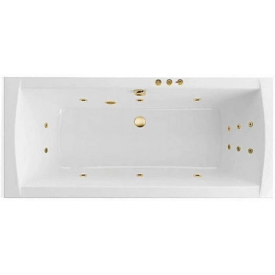 Ванна акриловая Excellent Aquaria Lux Slim SMART WAEX.AQU18S.SMART.GL 180x80 белая с гидромассажем