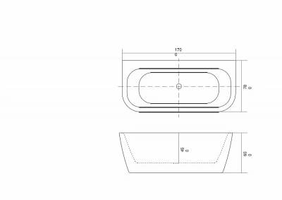 Ванна Aquatek Алтея 180x80 AQ-123778 белая