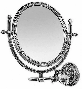Косметическое зеркало увеличительное Art&Max Barocco Crystal AM-2109 хром