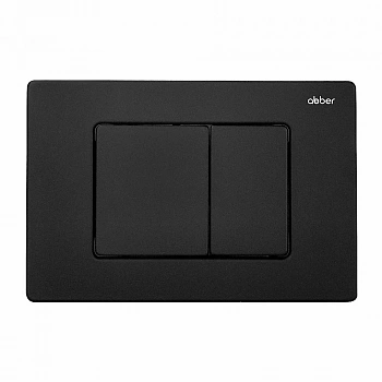 Кнопка для инсталляции ABBER AC0120MB черная матовая