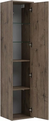 Шкаф-пенал Aquanet Lino (Flat) 35 дуб веллингтон