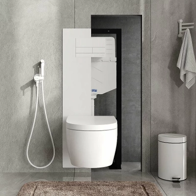 Инсталляция для унитаза WasserKraft Glan 66TLT.010.ME.WH.WM04 с белой матовой кнопкой