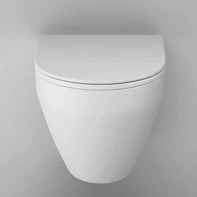 Унитаз подвесной AM.PM Spirit V2.0 C701700MWSC белый матовый, безободковый