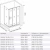 Душевой уголок Good door ORION WTW-PD+SP 110x80 стекло матовое/профиль хром