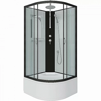 Душевая кабина Niagara Classic 67091414BKT 100x100 стекло прозрачное/профиль черный матовый