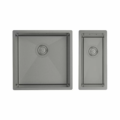Комплект кухонных моек Iddis Edifice 440х440/210х440 EDI44G0i77K графит