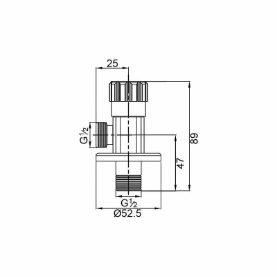 Кран угловой Veragio SBORTIS VR.SBR-8223.BR