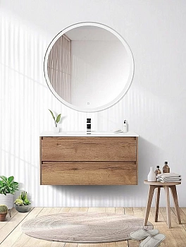 Тумба с раковиной BelBagno KRAFT 90 2C-SO/LOV-900-LVB Rovere Tabacco