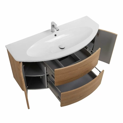 Тумба с раковиной Cezares Eden 121 Rovere tabacco