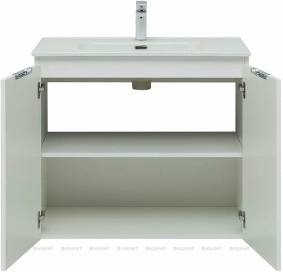 Тумба с раковиной Aquanet Алвита New 277526 80 белый матовый