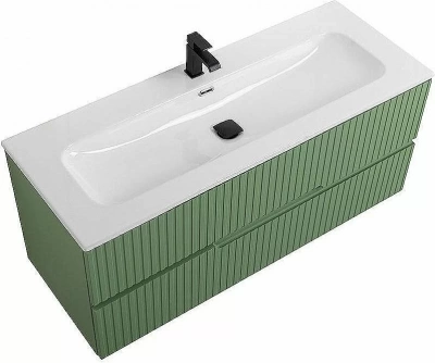Тумба с раковиной Cezares Duet 120 DUET-N-1200-2C-SO-PS-P фисташковый софт