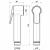 Гигиенический душ Bossini Paloma Brass E37005B.094 никель