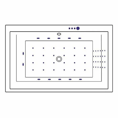 Ванна акриловая Excellent Crown Lux NANO WAEX.CRO19.NANO.GL 190x90 белая с гидромассажем