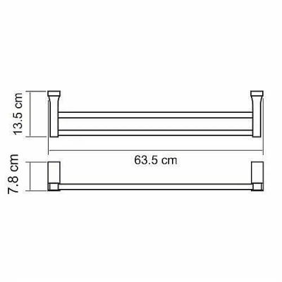 Полотенцедержатель WasserKRAFT Lopau K-6040