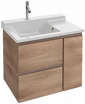 Тумба с раковиной Jacob Delafon SOPRANO 80 EB1330-E10/EXL122-00 квебекский дуб