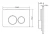 Кнопка для инсталляции Caprigo  Dew Steel DS001-oro золото