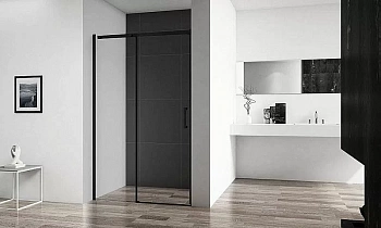 Душевая дверь Belbagno ACQUA BF-1 120 стекло прозрачное/профиль черный
