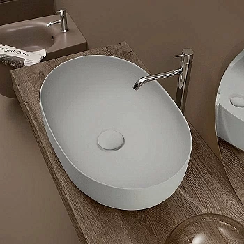 Раковина накладная Kerasan Nolita 60 534359 Grigio matt