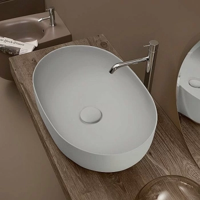 Раковина накладная Kerasan Nolita 60 534359 Grigio matt