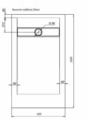 Душевой поддон Aquanet Delight 160x80 белый