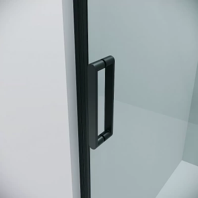 Душевой уголок Grossman Classic 120.K33.04.1080.21.00 100x80 профиль черный матовый/стекло прозрачное