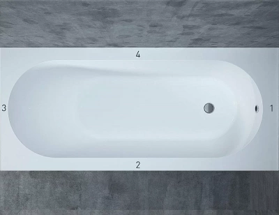 Ванна S-Sense Salini ORNELLA 102311G 170x75 глянцевая