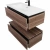 Нижняя тумба Cezares SLIDER-1000-1C-PI-NA-P орех дымчатый Нижняя тумба Cezares SLIDER-1000-1C-PI-NA-P орех дымчатый