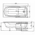 Акриловая ванна Aquanet Extra 150x70