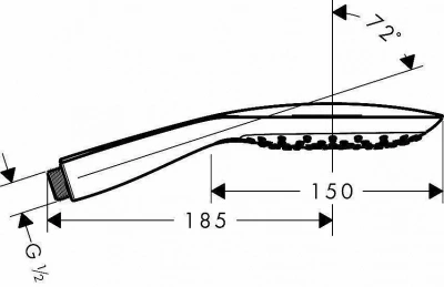 Душевая лейка Hansgrohe Raindance Select E 150 3jet 26550400