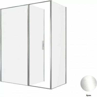 Душевой уголок Allen Brau Priority 140x90 3.31010.00G + 3.31016.00G тонированный/хром
