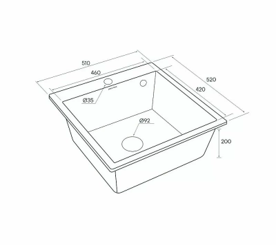 Мойка кухонная Paulmark Praktisch PM205546-DG Серая