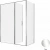 Душевой уголок Allen Brau Priority 140x90 3.31010.00G + 3.31016.00G тонированный/хром