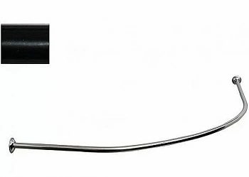 Карниз для ванны Aquanet Allento 170x100 черный