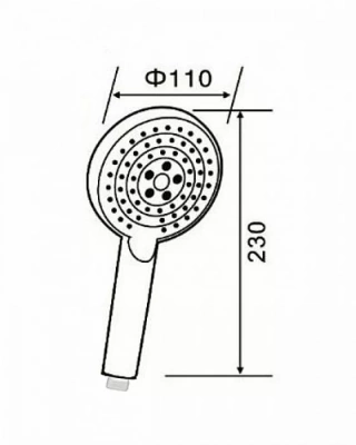 Душевая лейка Orange O-Shower OS03w белый