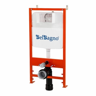 Инсталляция для унитаза BelBagno BB026 с кнопкой смыва BB044NERO