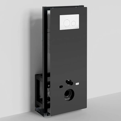Инсталляция для унитаза WasserKraft Glan 66TLT.010.ME.BL.WM02 с белой матовой кнопкой