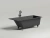 Ванна Salini Cascata S-Sense 104113GRF 170x75 белая/полностью RAL глянцевая