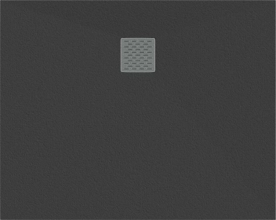 Душевой поддон литьевой Good Door Essentia 2 100x80 черный