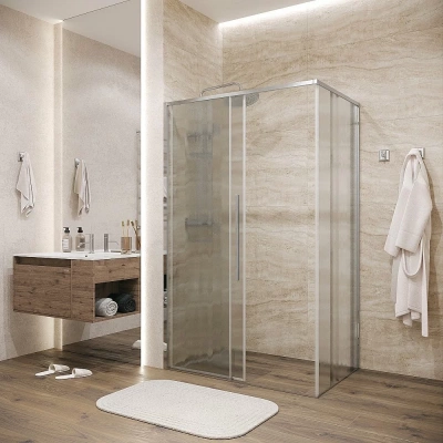 Душевой уголок Grossman Galaxy 120.K33.01.1380.10.02 130x80 профиль хром/стекло шиншилла